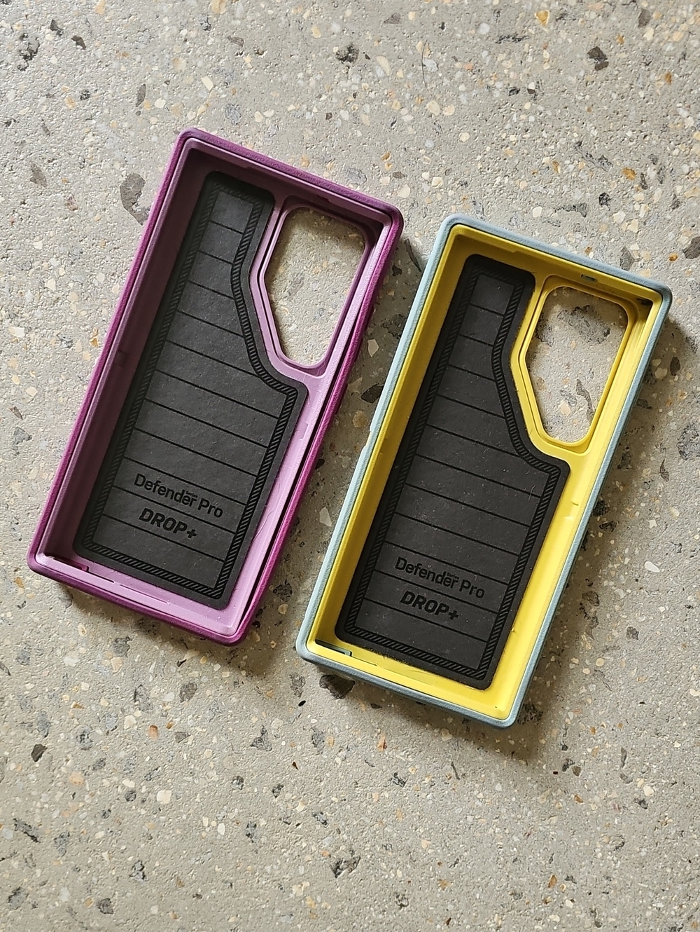 Samsung S23 Ultra Otterbox Defender Phone Case (2) - Purple/Pink & Blue/Yellow